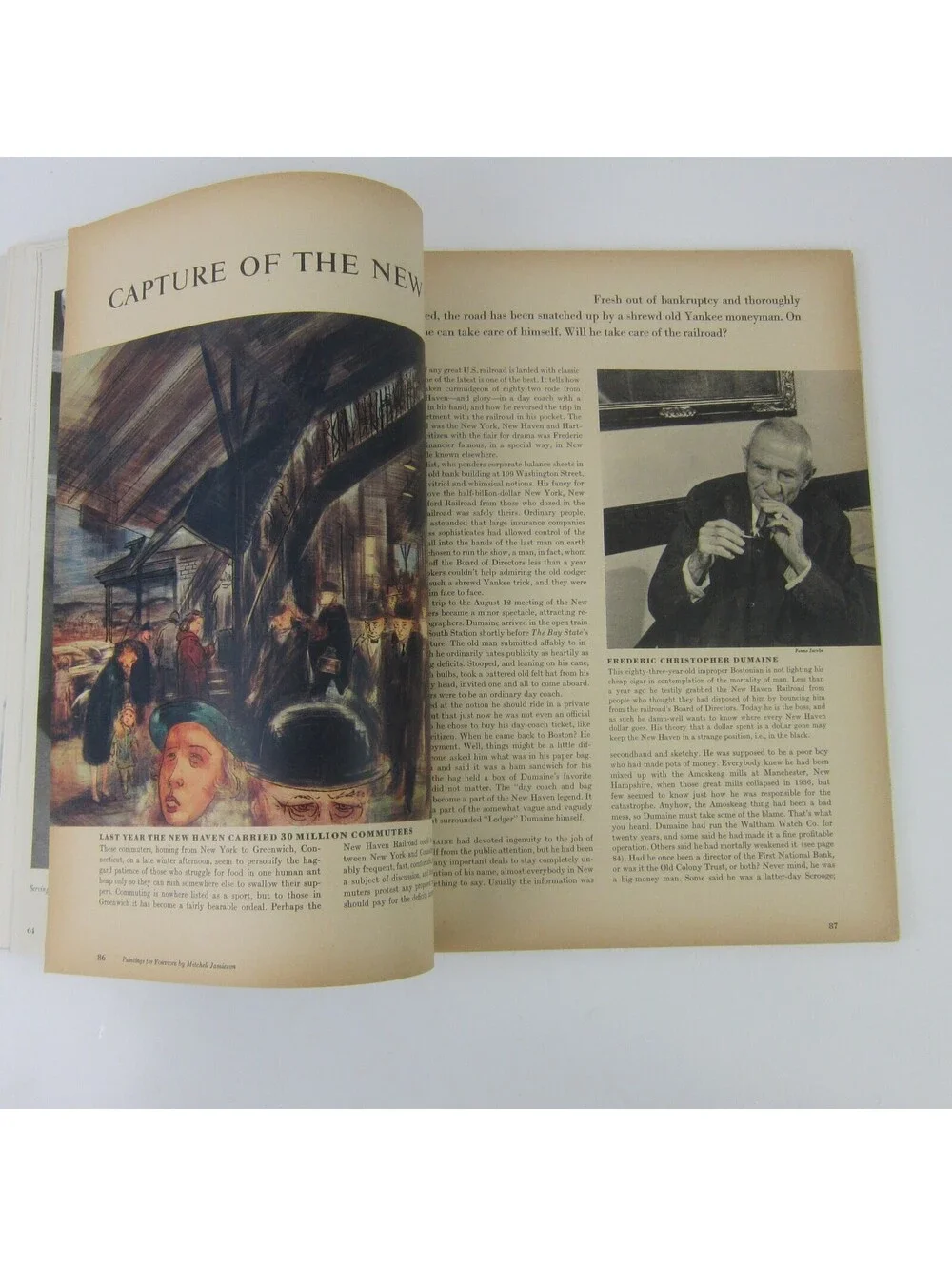 Vintage FORTUNE Magazine April 1949 Thomas Fransioli Cover Lincoln Cadillac Ads